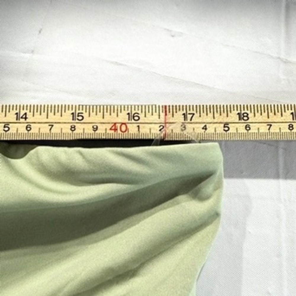 NWT Peppermayo Anette Maxi Dress Sage Green Strapless Gold Detail Cutout Gown 10 - Picture 12 of 16